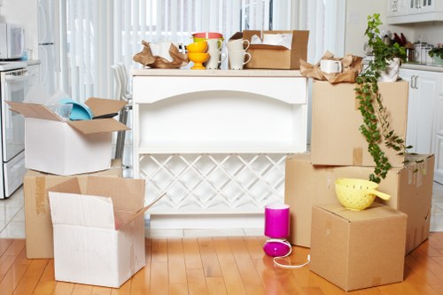 Professional loading of a moving truck in Edgware storage